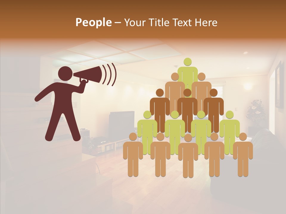 House Room Bed PowerPoint Template