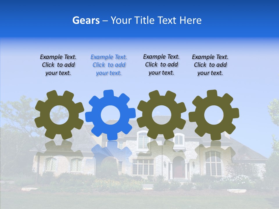 Adverti Ing Home Blue PowerPoint Template