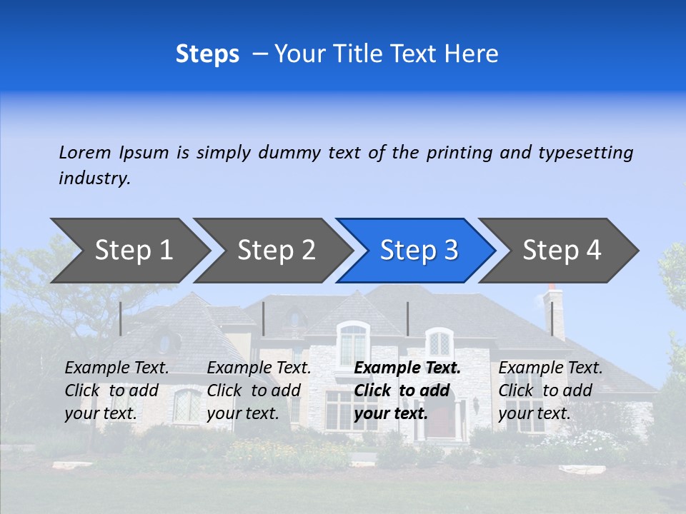 Adverti Ing Home Blue PowerPoint Template