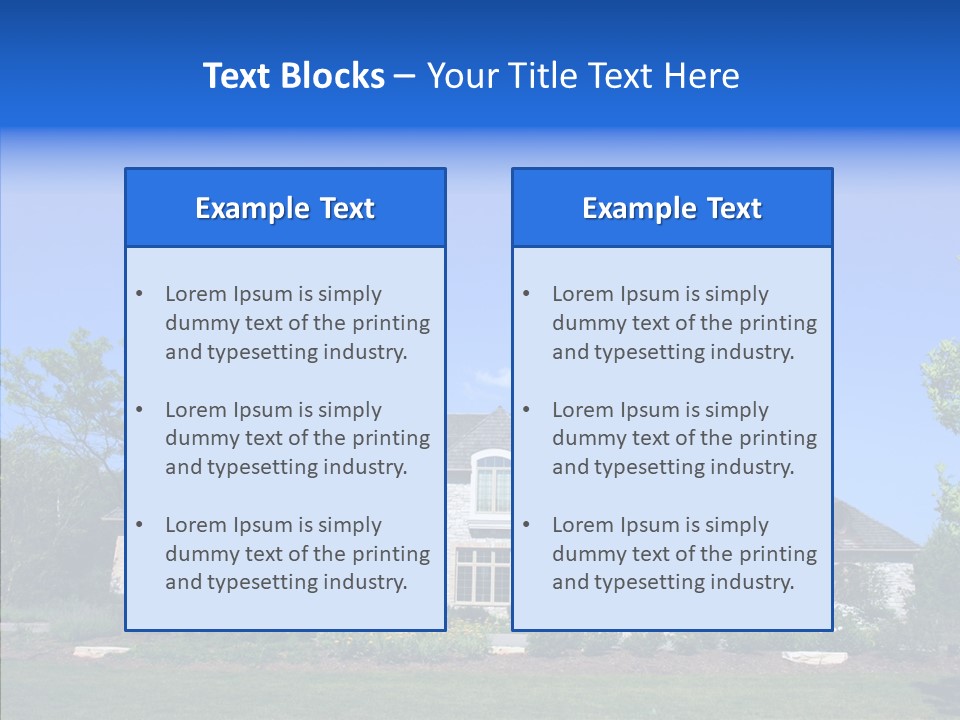 Adverti Ing Home Blue PowerPoint Template