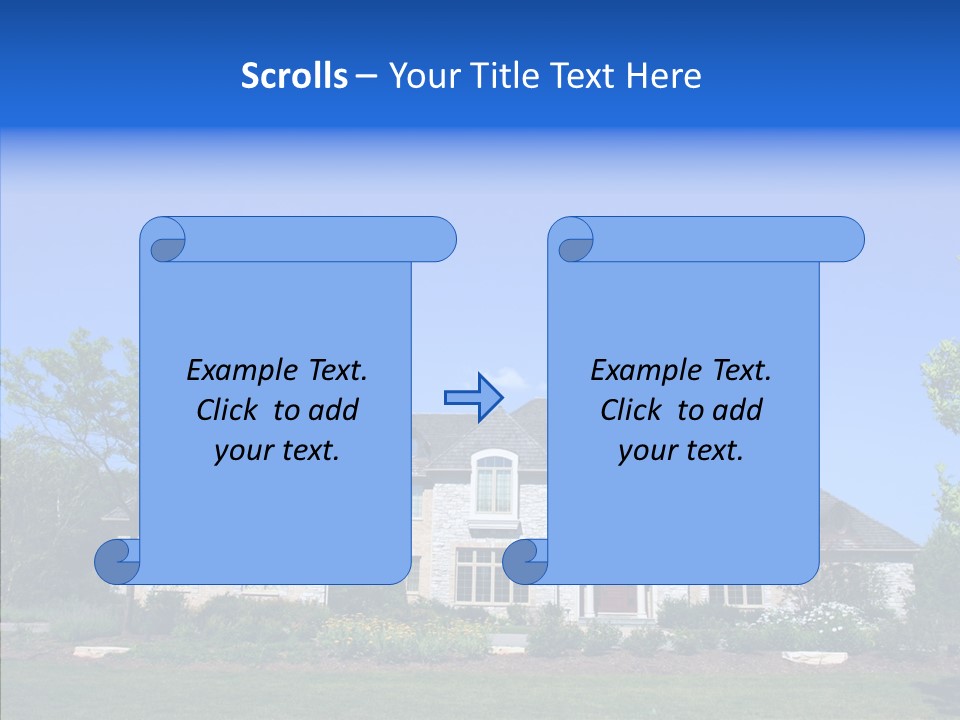 Adverti Ing Home Blue PowerPoint Template