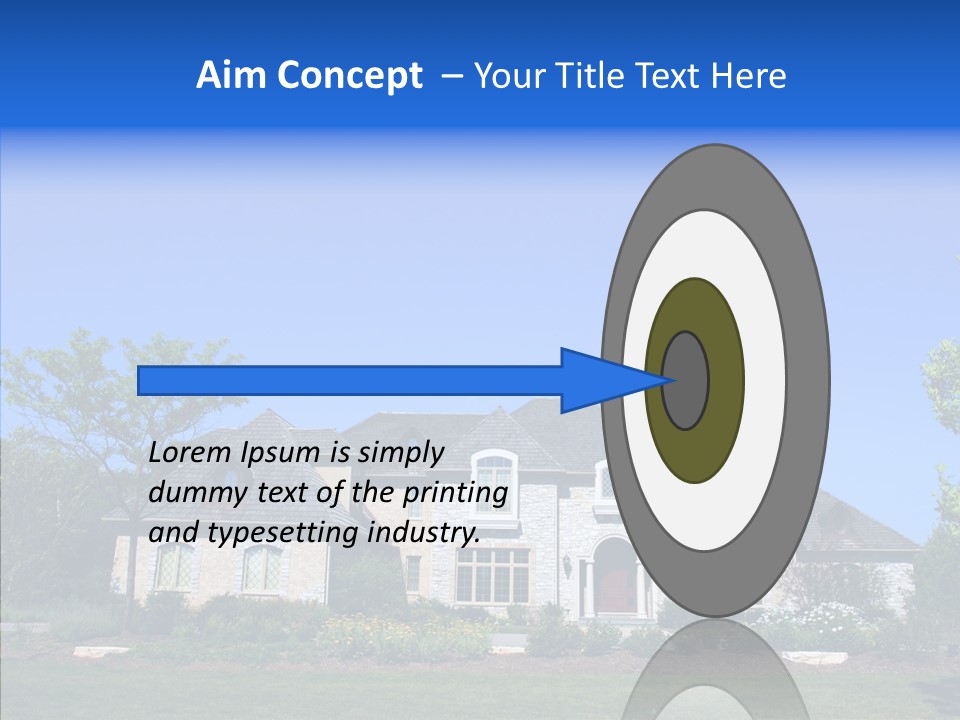 Adverti Ing Home Blue PowerPoint Template