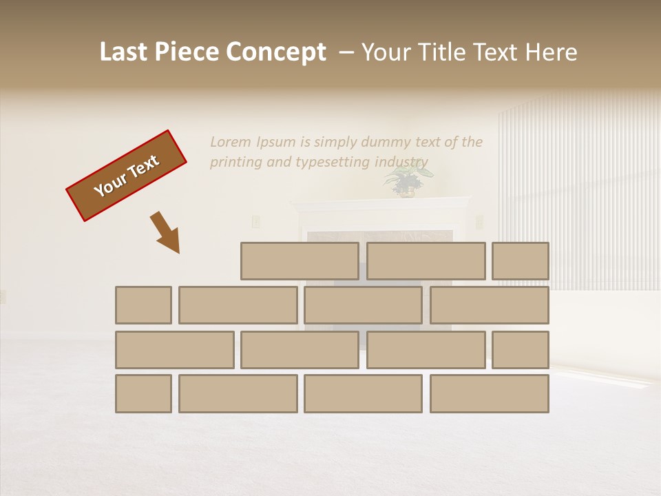 Beige For Let Fan PowerPoint Template