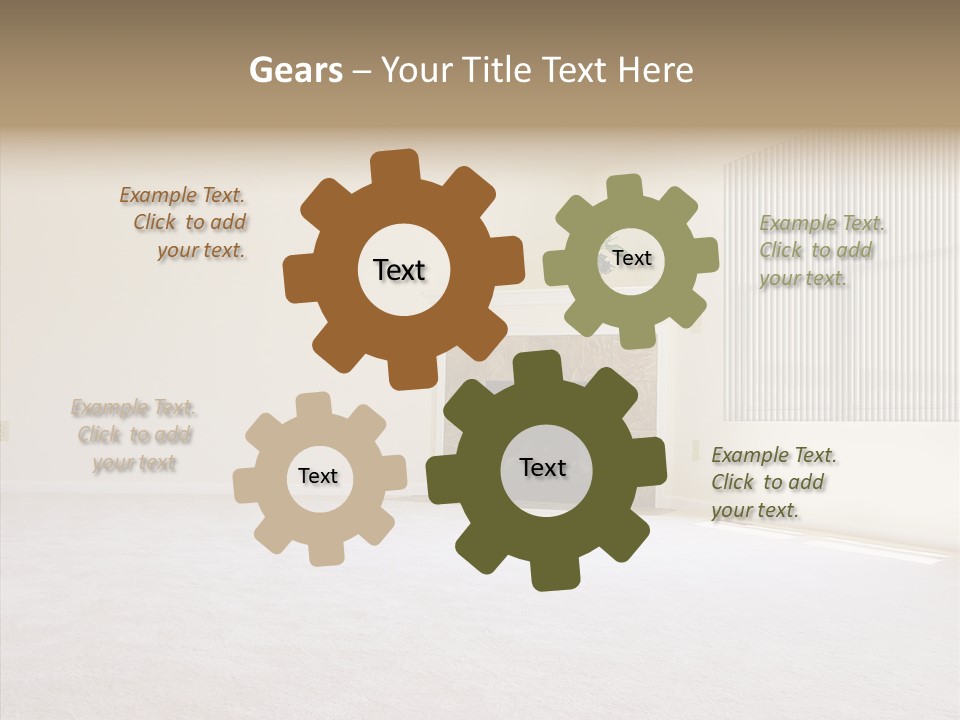 Beige For Let Fan PowerPoint Template