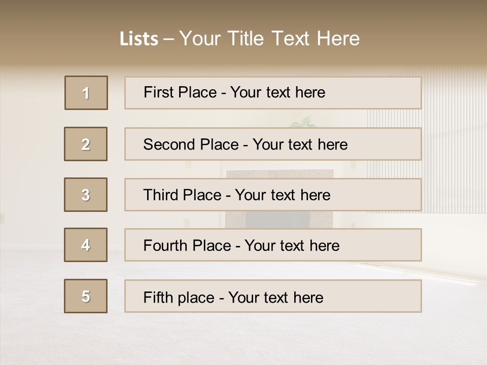 Beige For Let Fan PowerPoint Template