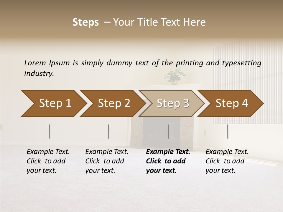 Beige For Let Fan PowerPoint Template