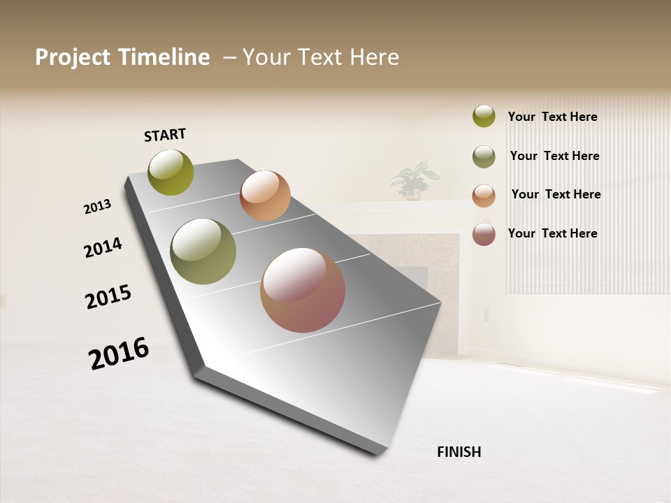 Beige For Let Fan PowerPoint Template