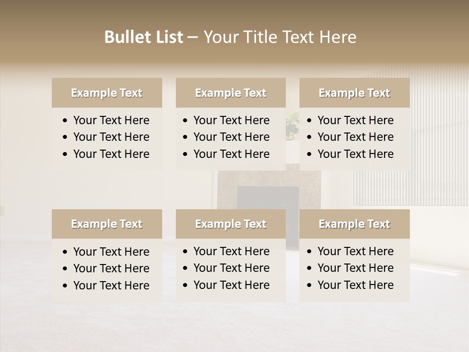 Beige For Let Fan PowerPoint Template