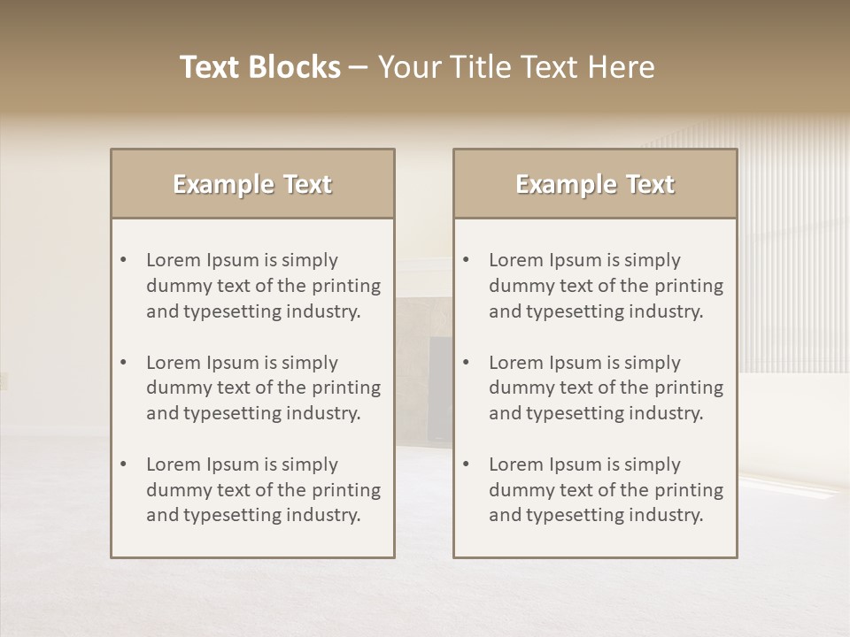 Beige For Let Fan PowerPoint Template