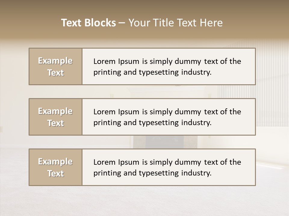 Beige For Let Fan PowerPoint Template