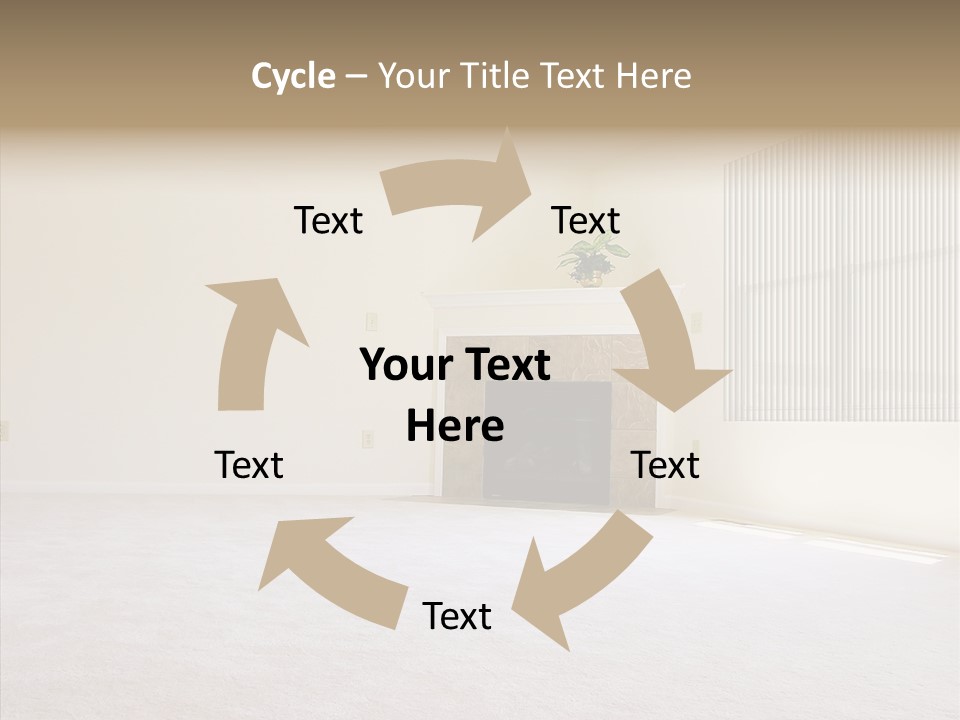 Beige For Let Fan PowerPoint Template