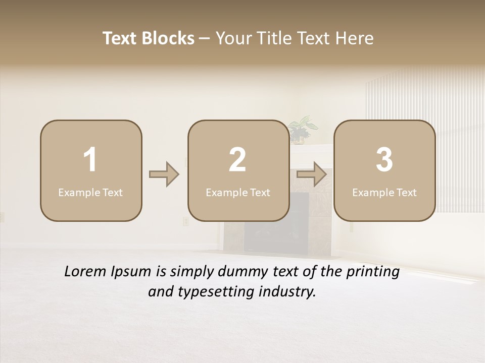 Beige For Let Fan PowerPoint Template