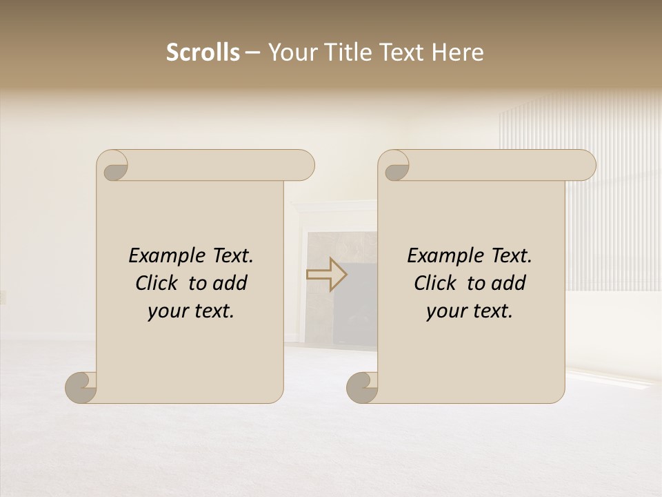 Beige For Let Fan PowerPoint Template