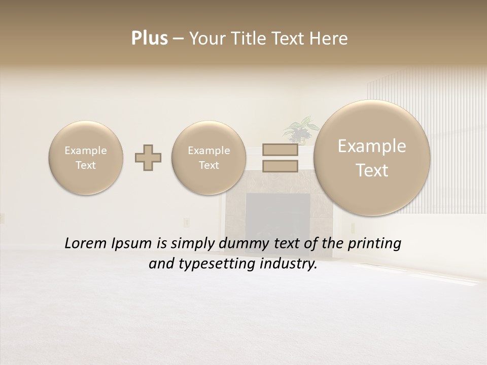Beige For Let Fan PowerPoint Template