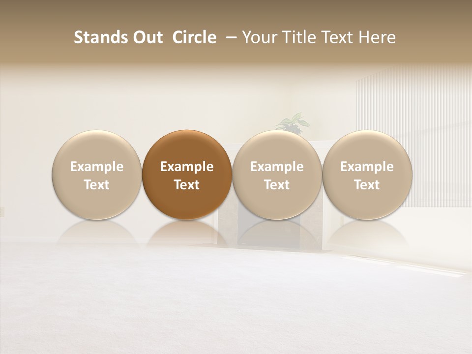 Beige For Let Fan PowerPoint Template