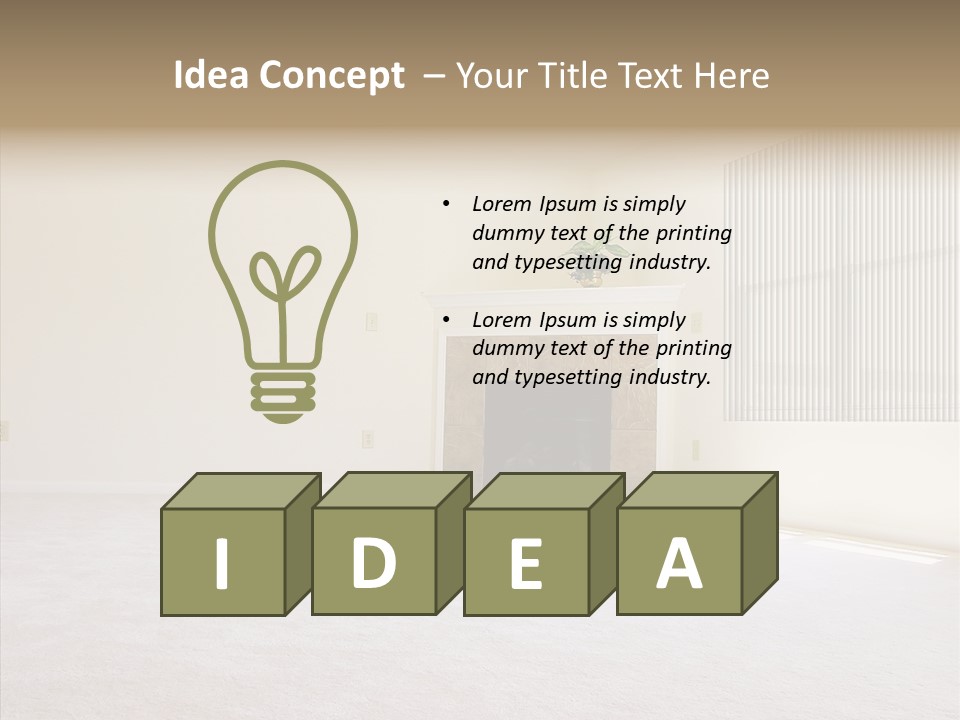 Beige For Let Fan PowerPoint Template