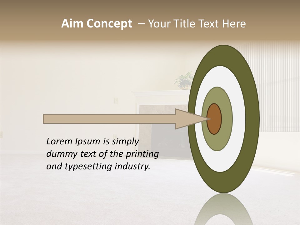 Beige For Let Fan PowerPoint Template