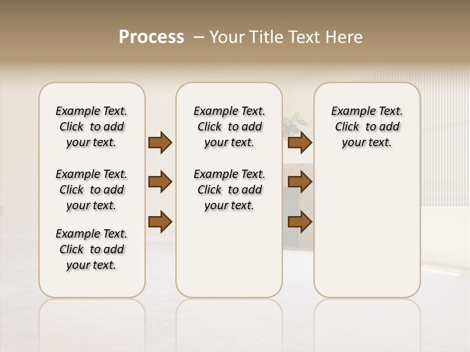 Beige For Let Fan PowerPoint Template