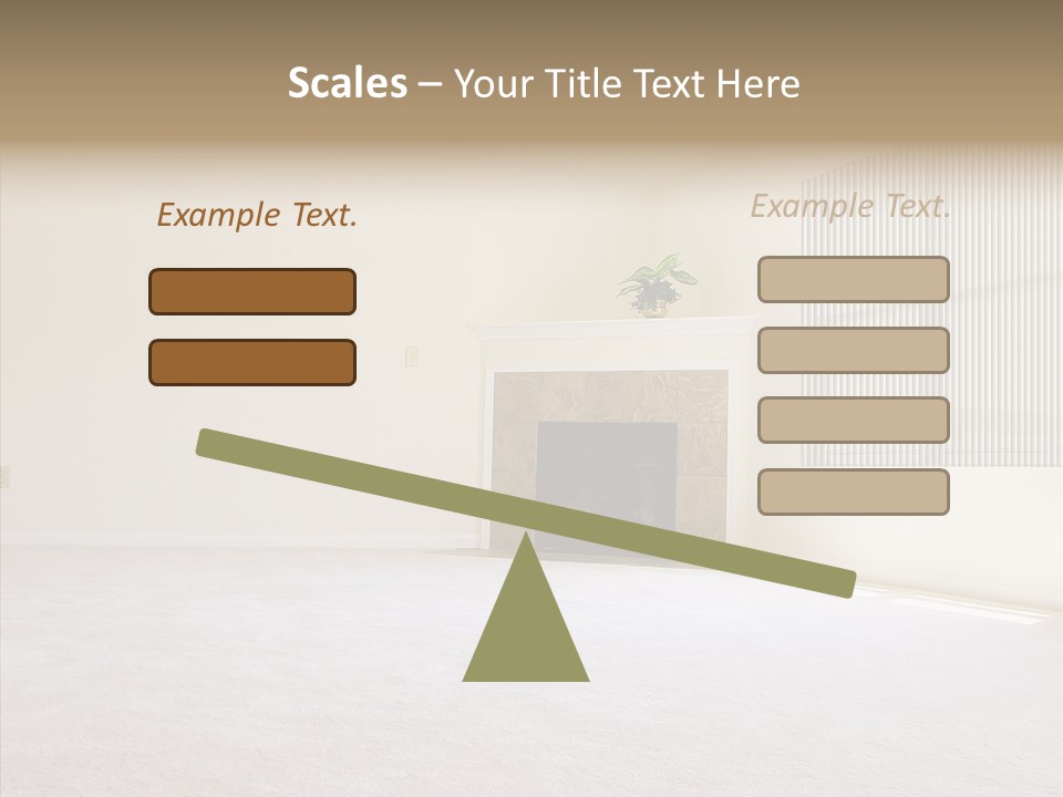 Beige For Let Fan PowerPoint Template