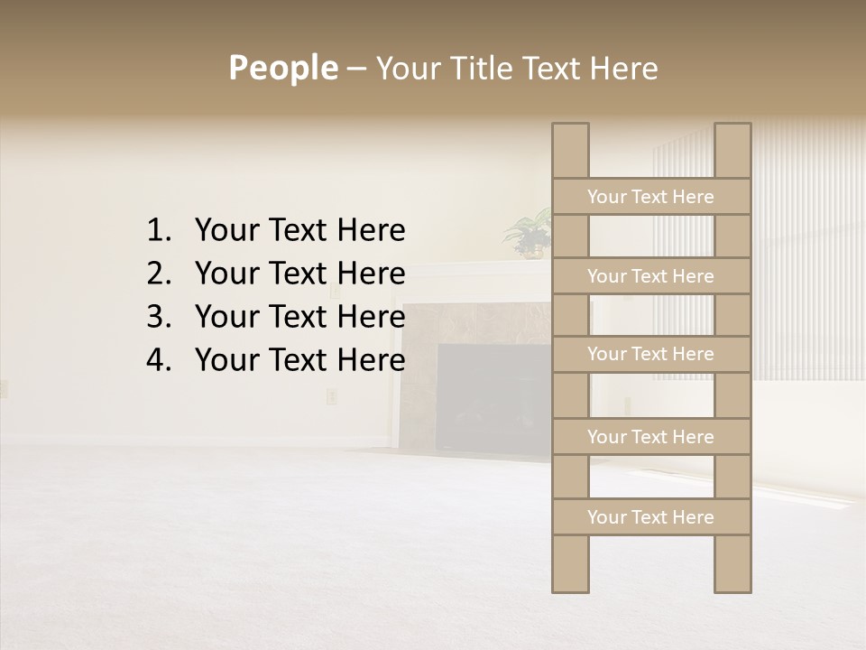 Beige For Let Fan PowerPoint Template