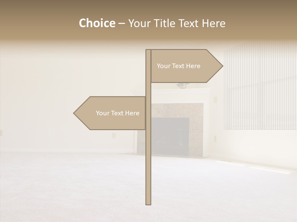Beige For Let Fan PowerPoint Template