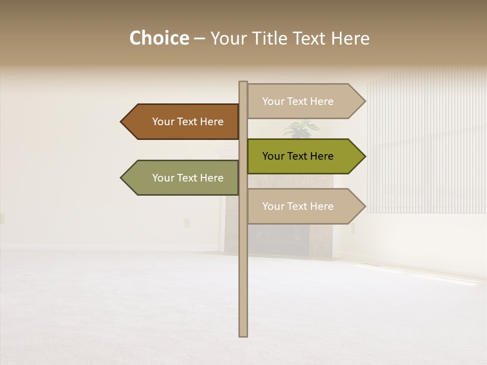 Beige For Let Fan PowerPoint Template