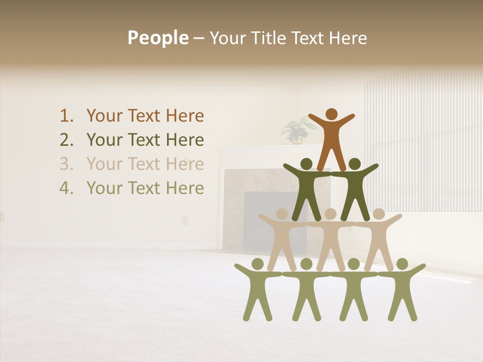 Beige For Let Fan PowerPoint Template