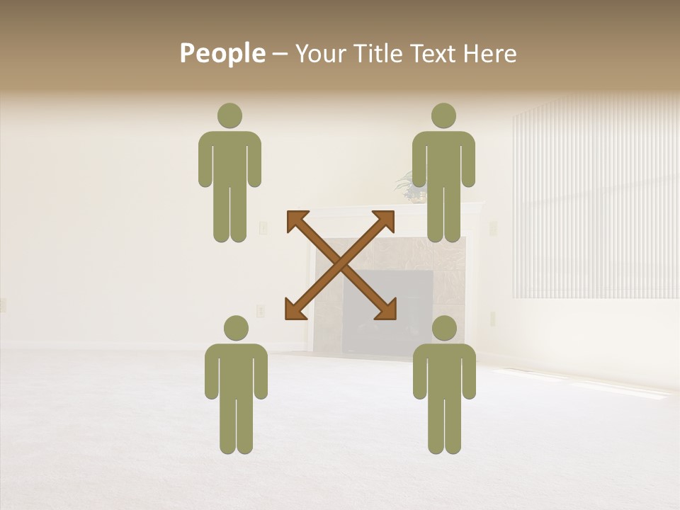 Beige For Let Fan PowerPoint Template