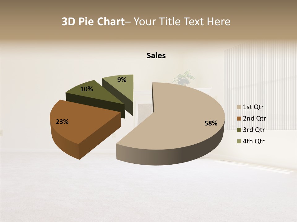 Beige For Let Fan PowerPoint Template