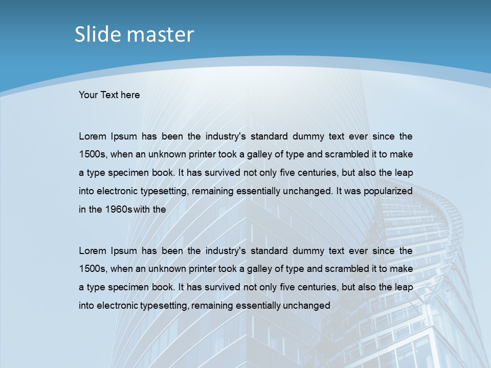 Financial High Beam PowerPoint Template