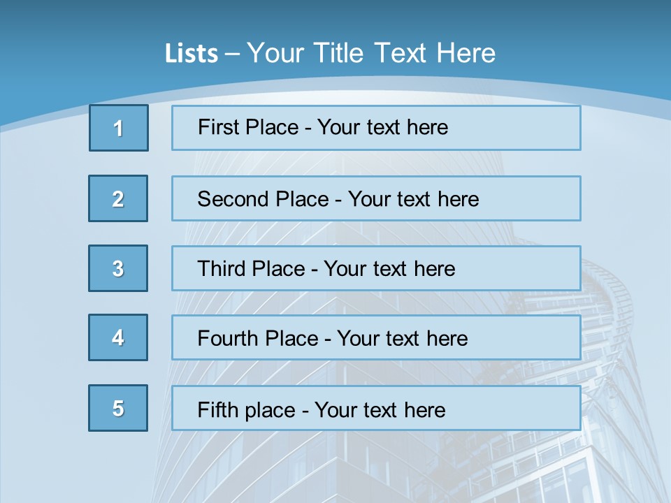 Financial High Beam PowerPoint Template