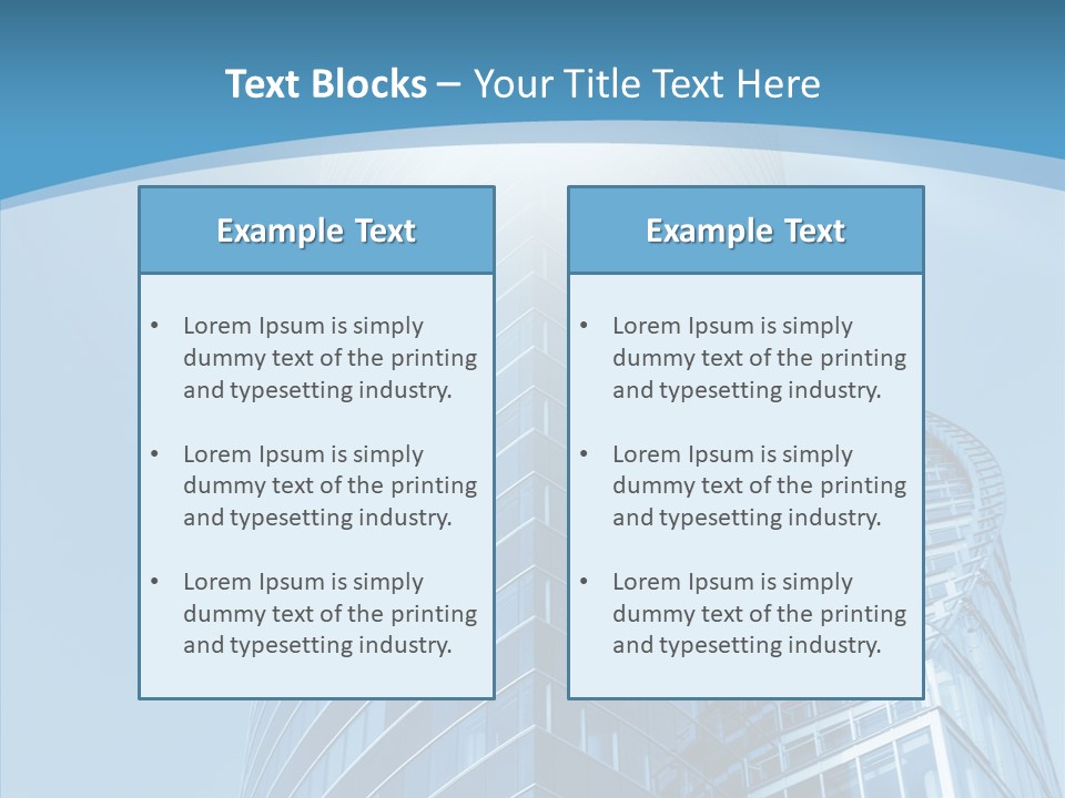 Financial High Beam PowerPoint Template