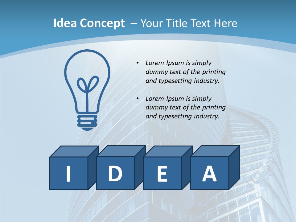 Financial High Beam PowerPoint Template