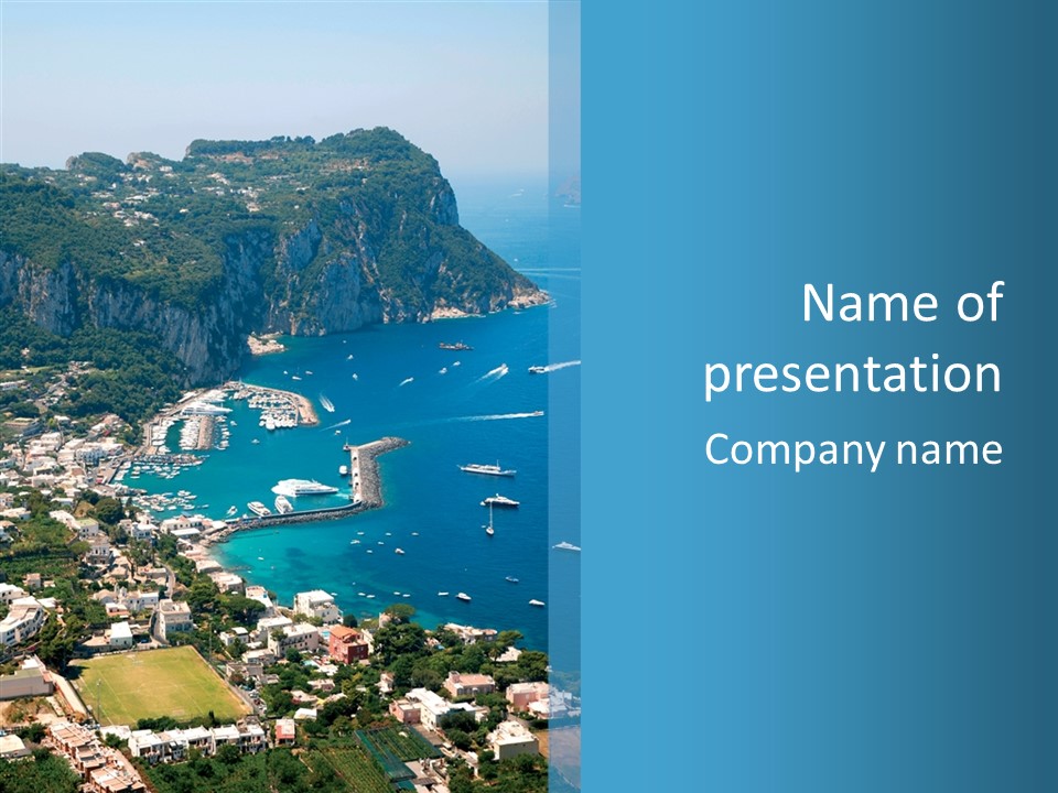 Italy Rocks Road PowerPoint Template