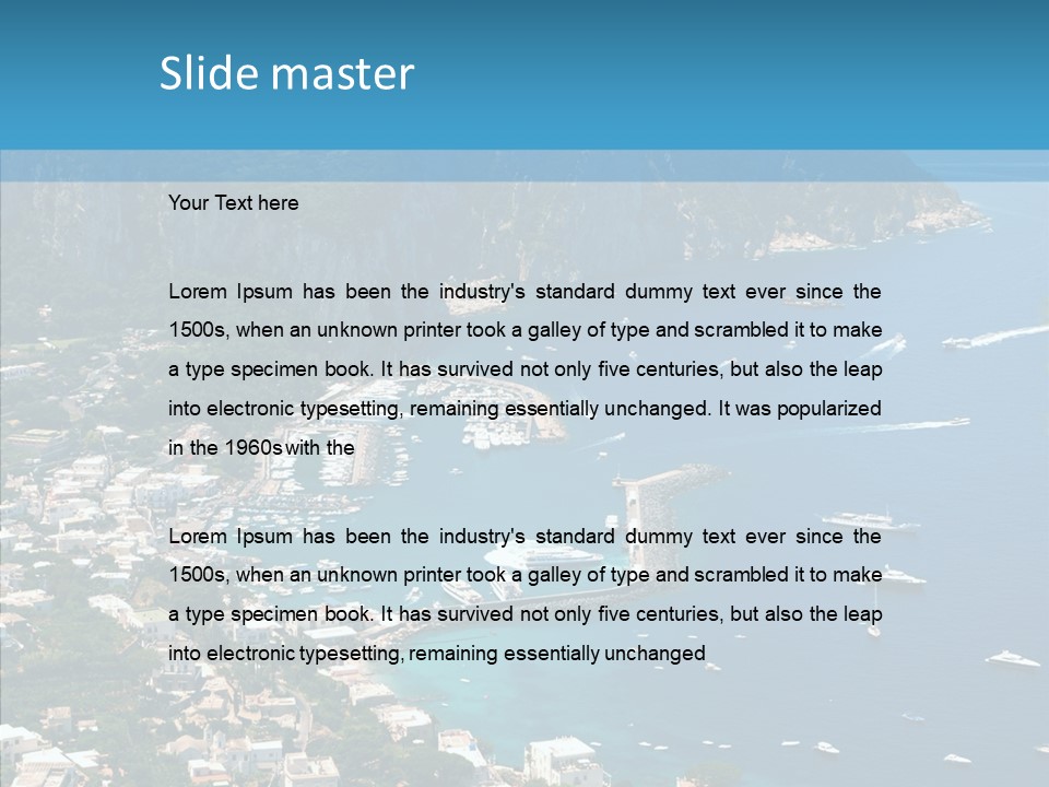 Italy Rocks Road PowerPoint Template