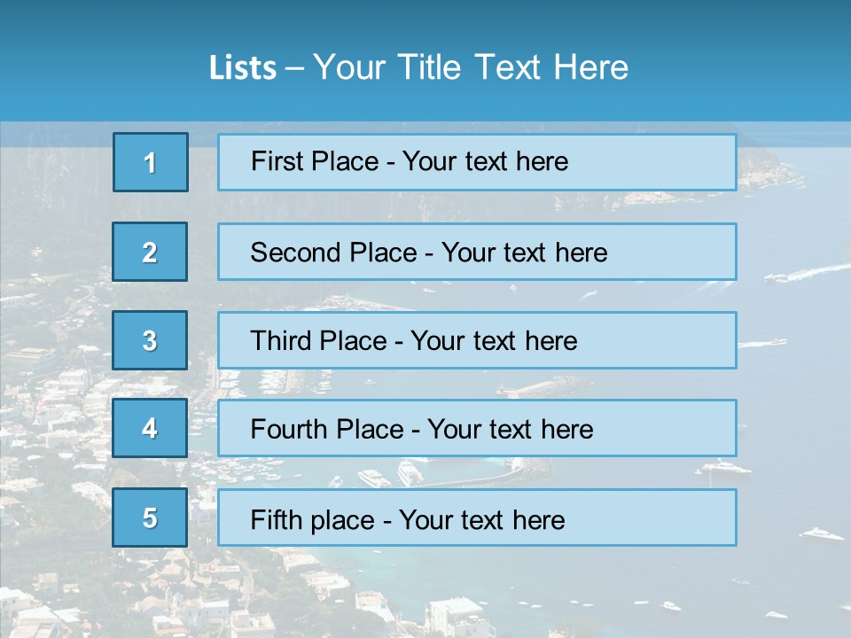 Italy Rocks Road PowerPoint Template