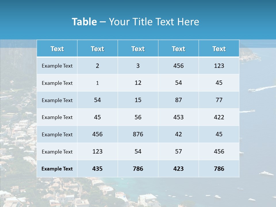 Italy Rocks Road PowerPoint Template