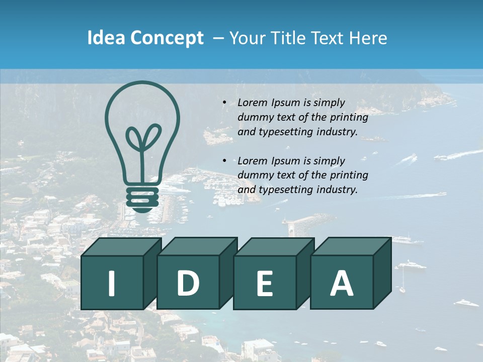 Italy Rocks Road PowerPoint Template