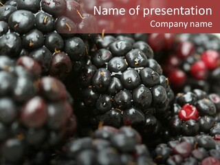 Ripe Dessert Purple PowerPoint Template