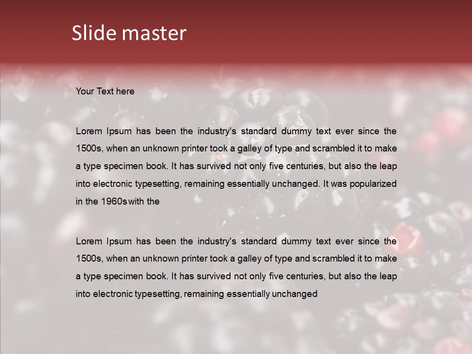 Ripe Dessert Purple PowerPoint Template