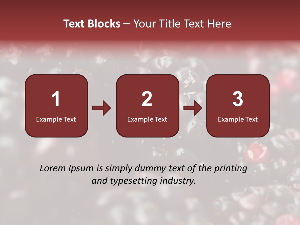 Ripe Dessert Purple PowerPoint Template