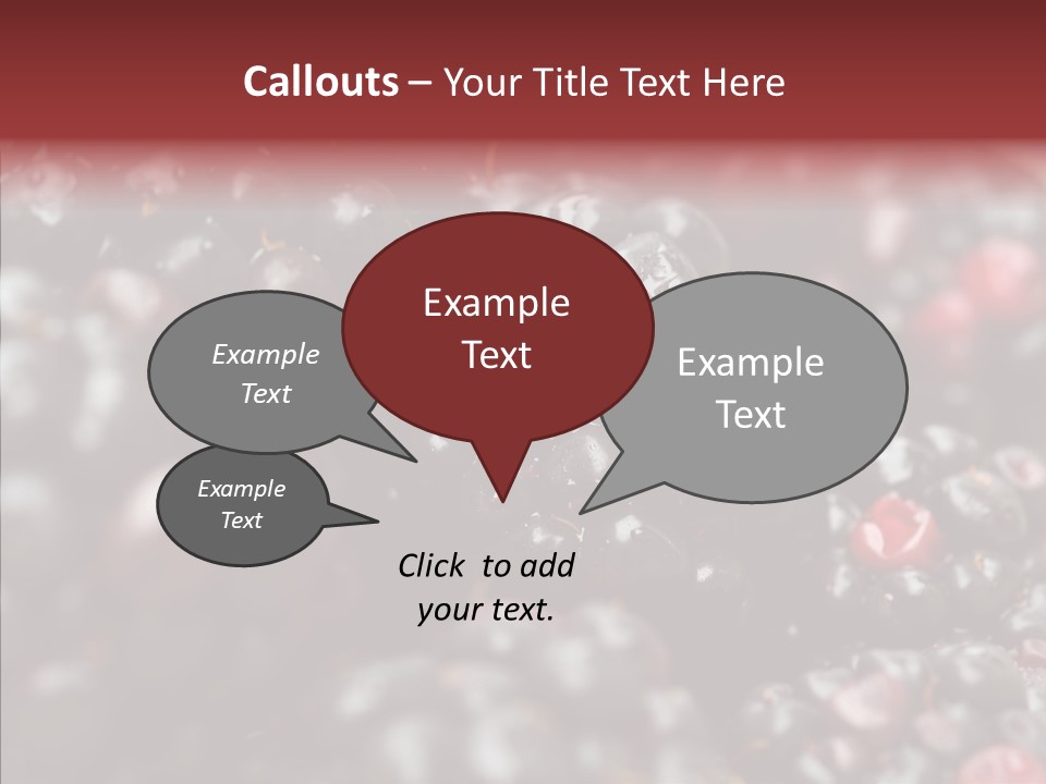 Ripe Dessert Purple PowerPoint Template