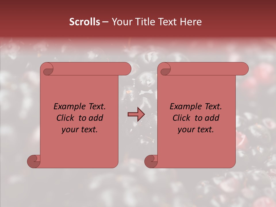 Ripe Dessert Purple PowerPoint Template