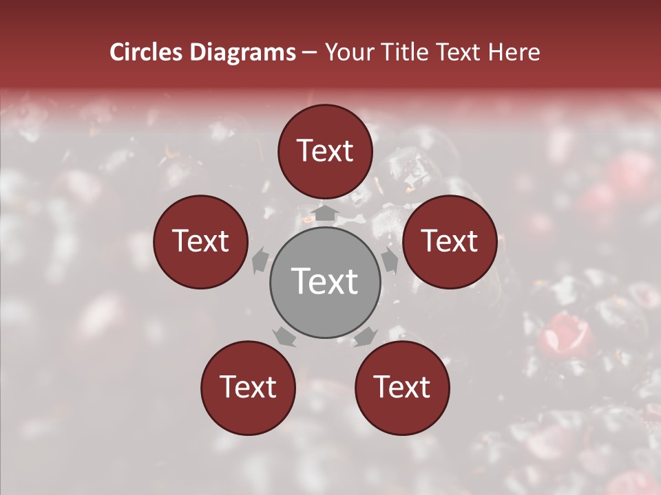 Ripe Dessert Purple PowerPoint Template