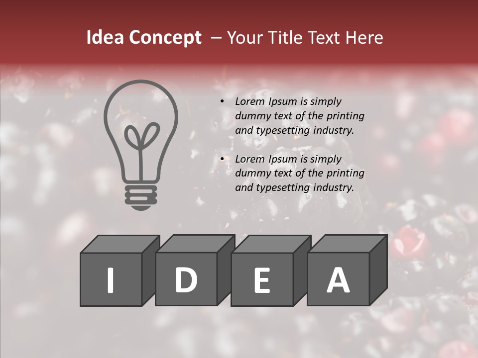 Ripe Dessert Purple PowerPoint Template