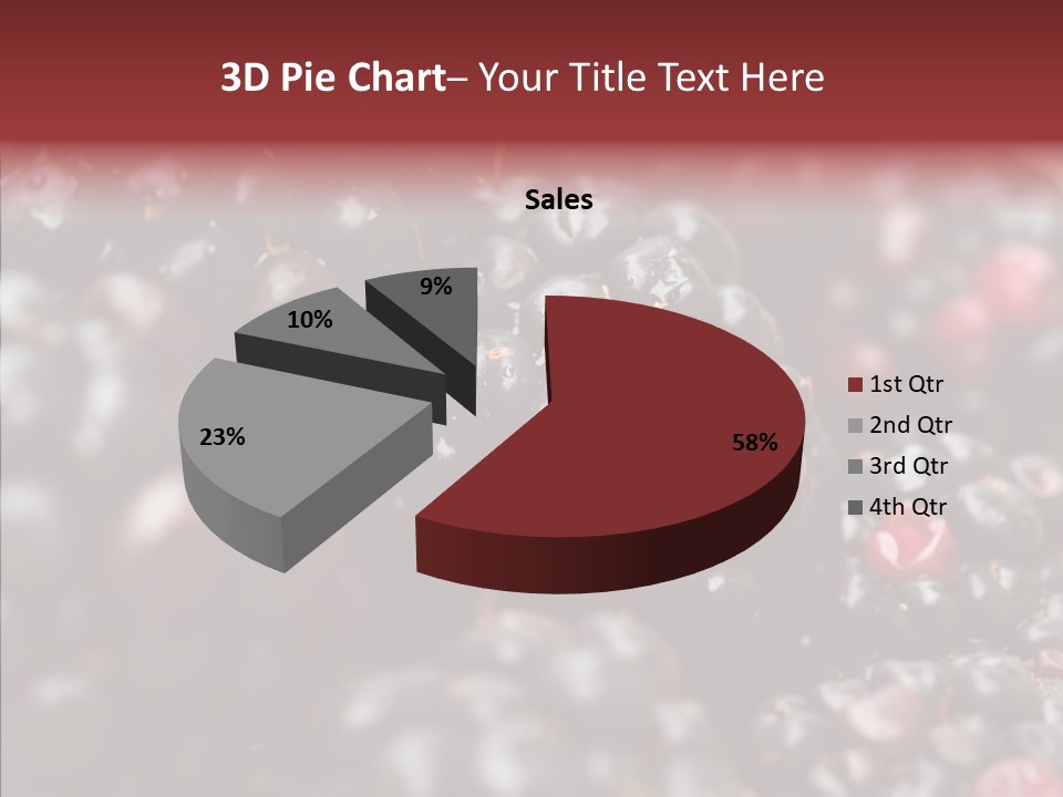 Ripe Dessert Purple PowerPoint Template