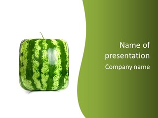 Vitamin Circle Snack PowerPoint Template