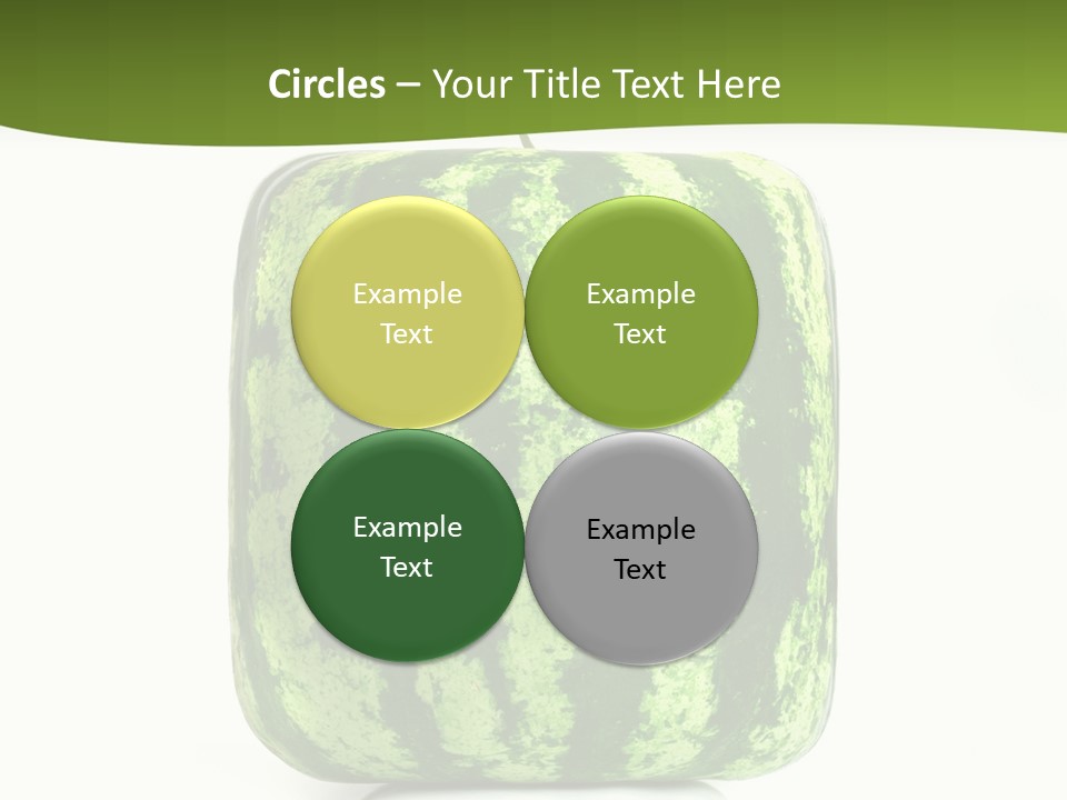 Vitamin Circle Snack PowerPoint Template