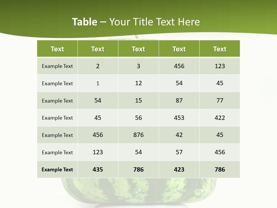 Vitamin Circle Snack PowerPoint Template