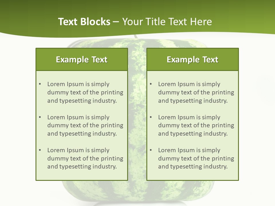 Vitamin Circle Snack PowerPoint Template